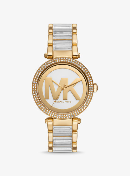 Parker Pavé Gold-Tone Acetate Watch