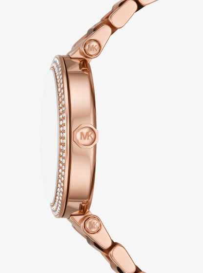 Parker Pavé Rose Gold-Tone and Acetate Watch