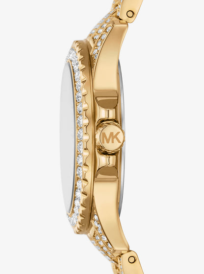 Mini Everest Pavé Gold-Tone Watch