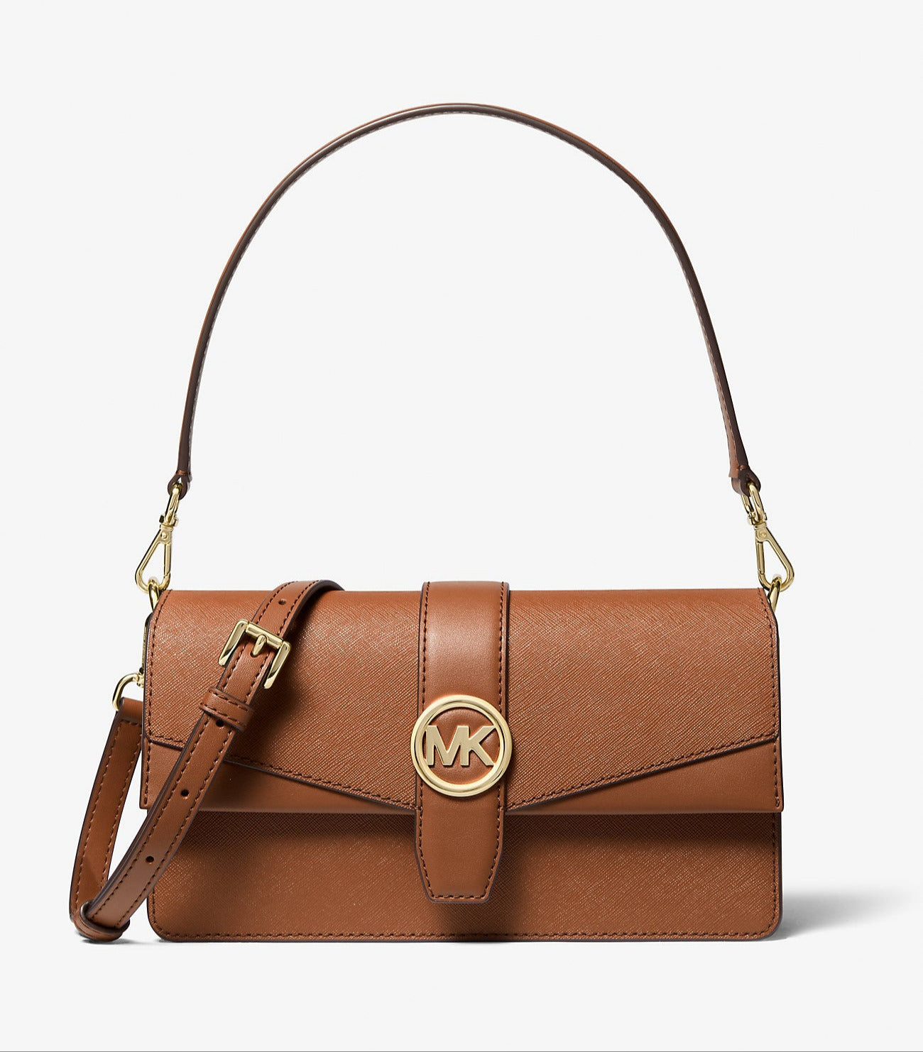 Greenwich Medium Saffiano Leather Shoulder Bag