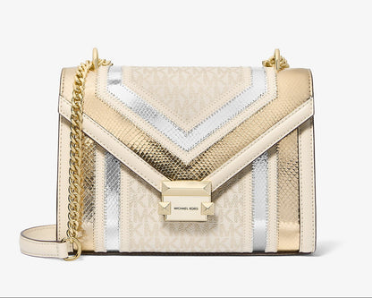 Whitney Medium-G Metallic Shoulder Bag