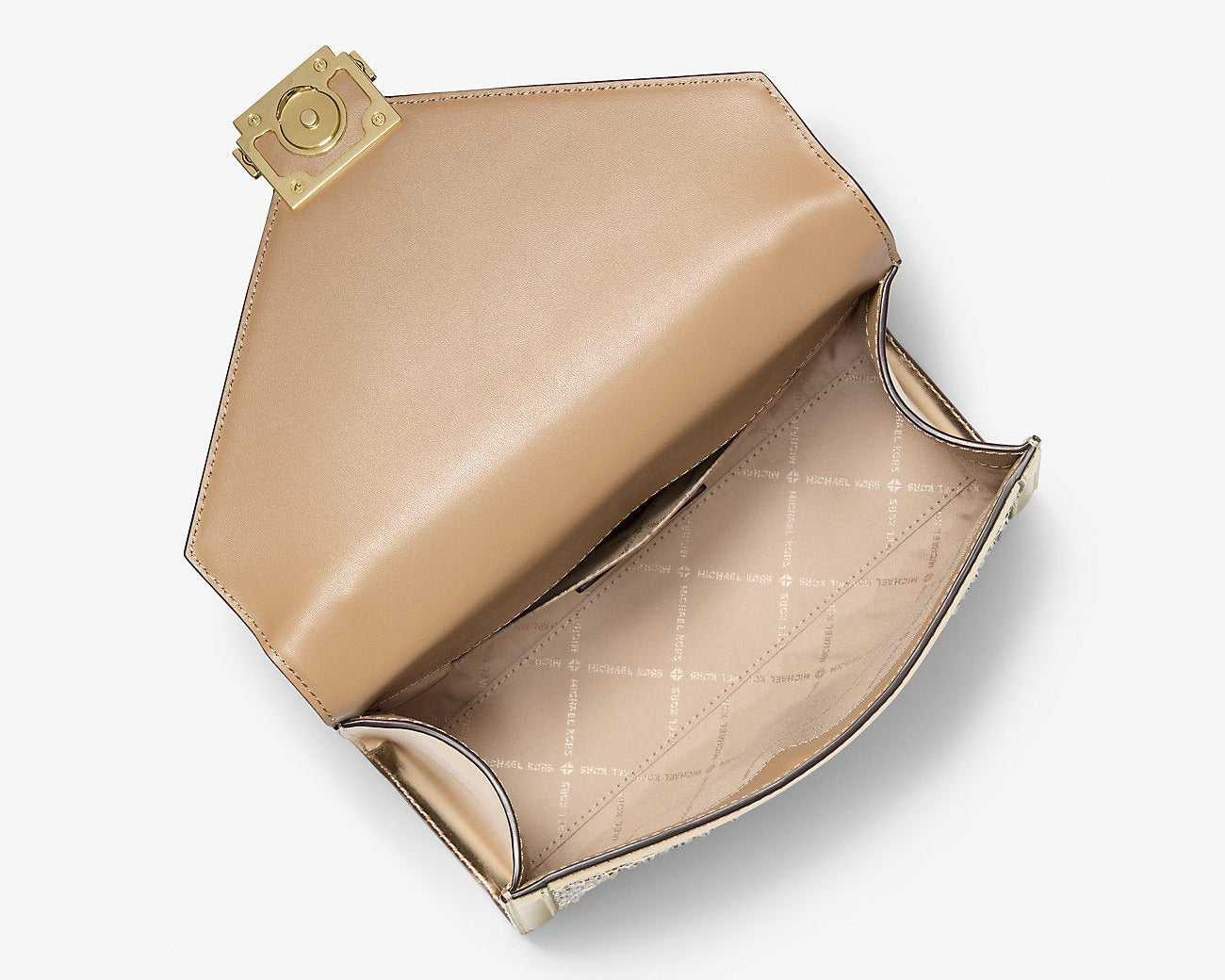 Whitney Medium-G Embellished Metallic Shoulder Bag