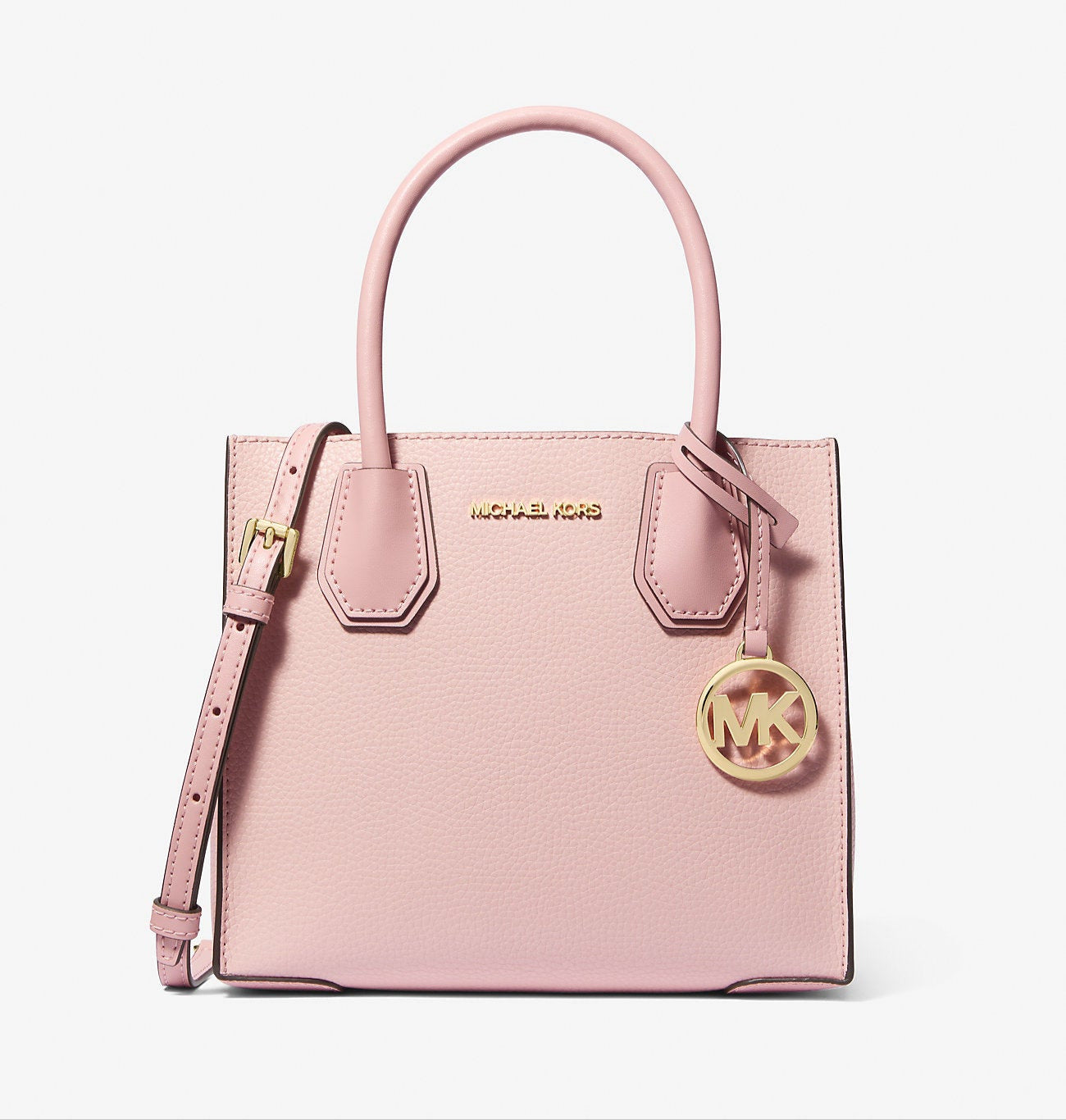 Mercer Medium Two-Tone Pebbled Leather Crossbody Bag