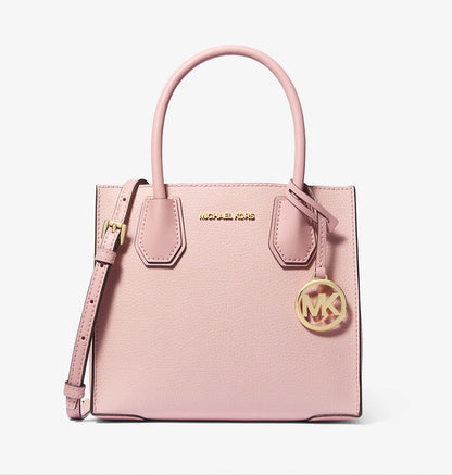 Mercer Medium Two-Tone Pebbled Leather Crossbody Bag