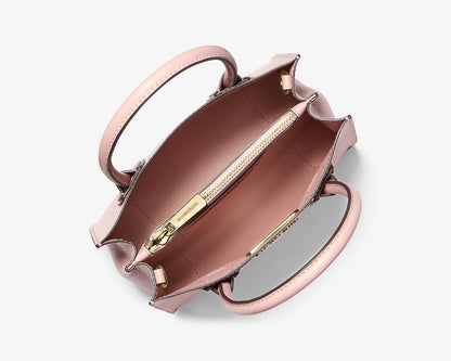 Mercer Medium Two-Tone Pebbled Leather Crossbody Bag