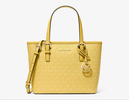 Jet Set Travel Extra-Small Logo Top-Zip Tote Bag